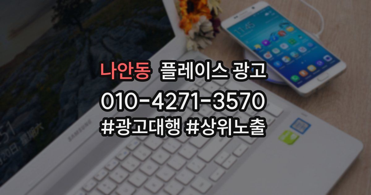 나안동 플레이스 광고