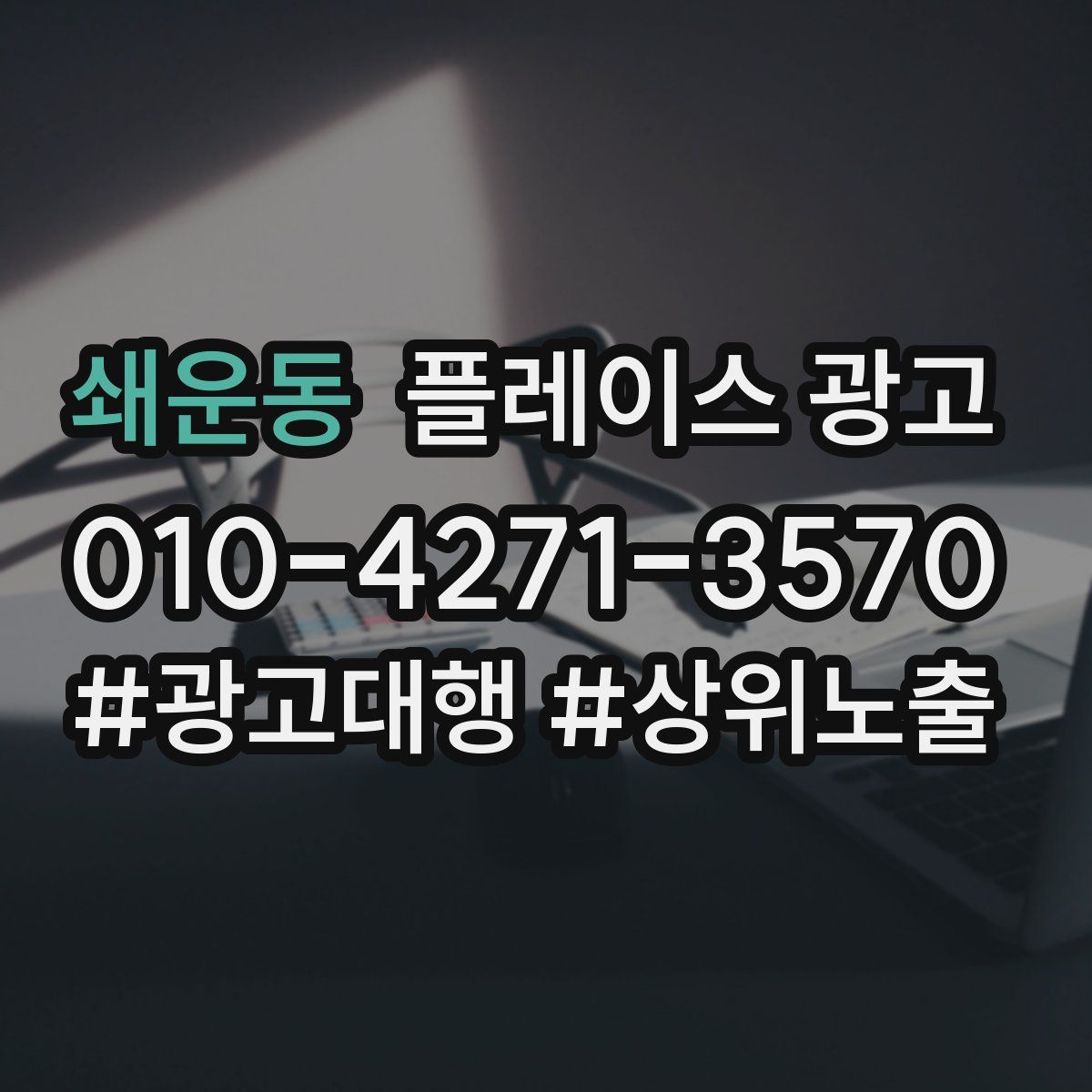 쇄운동 플레이스 광고