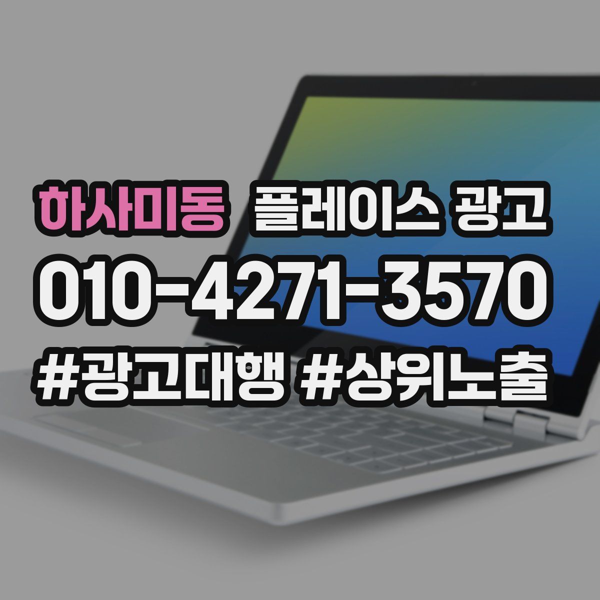 하사미동 플레이스 광고
