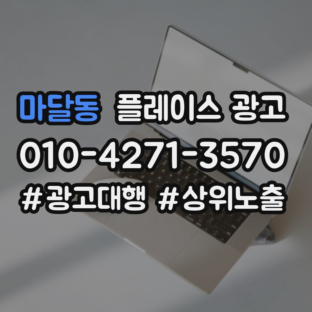 마달동 플레이스 광고