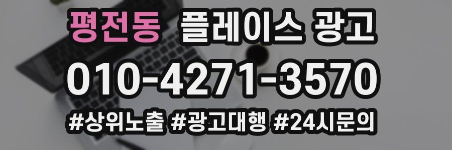 평전동 플레이스 광고