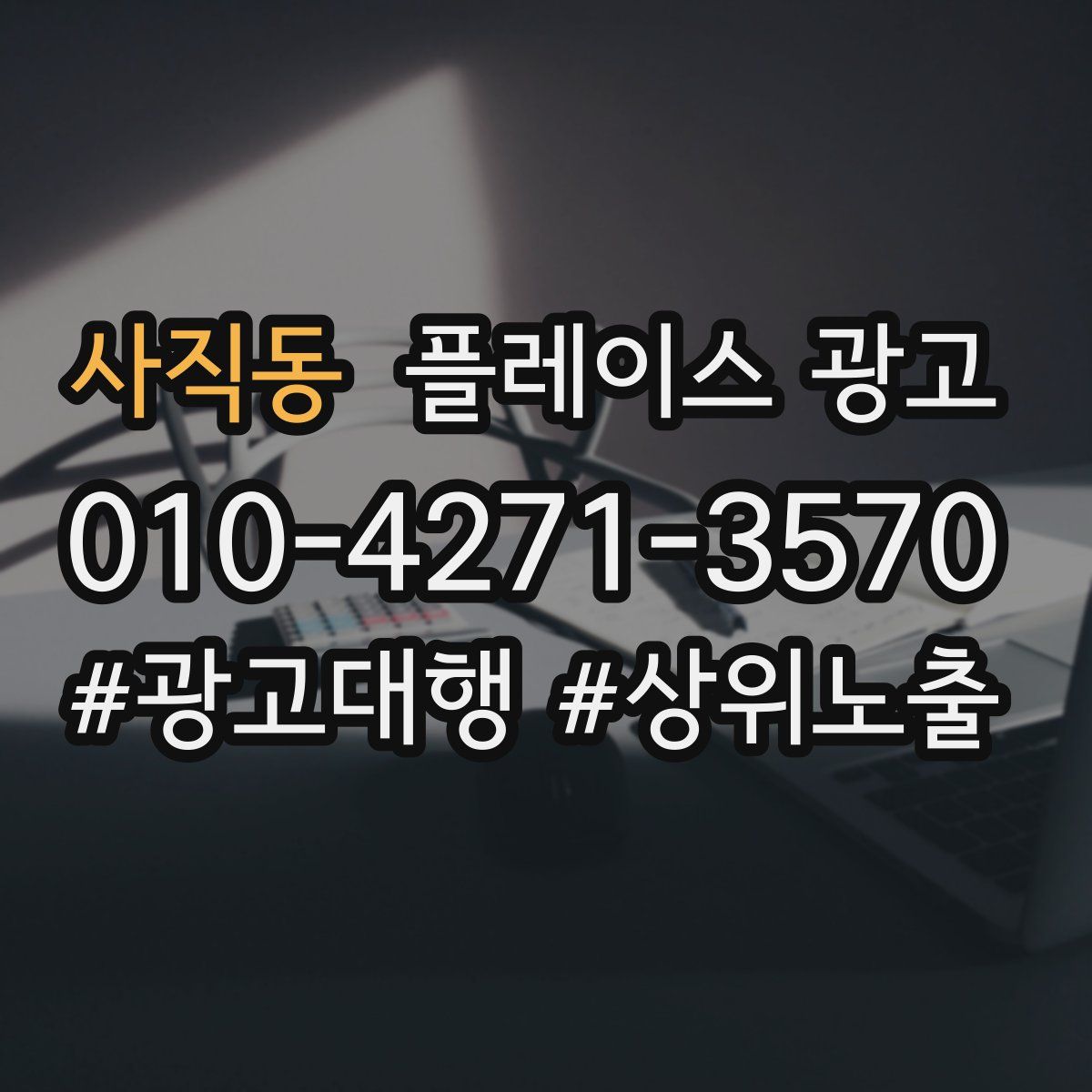 사직동 플레이스 광고