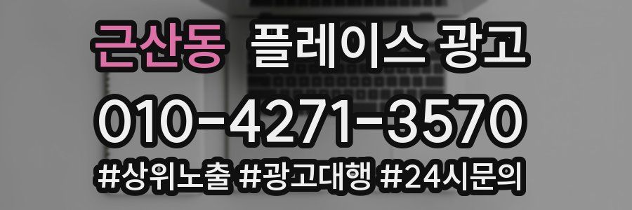 근산동 플레이스 광고