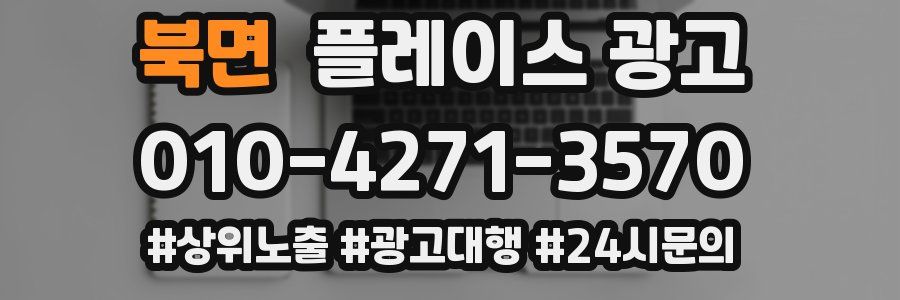 북면 플레이스 광고