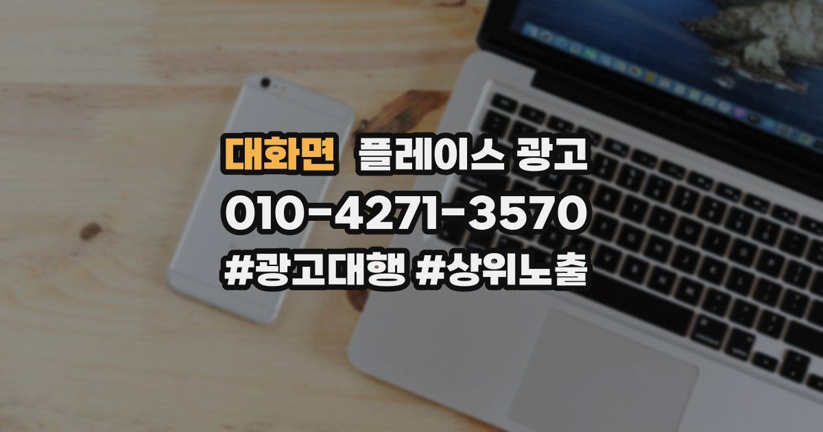 대화면 플레이스 광고