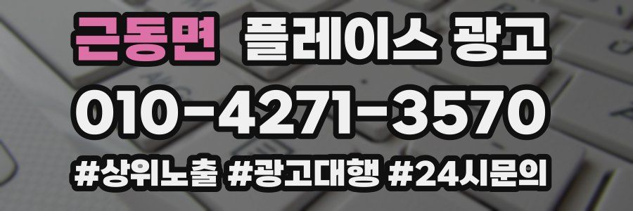 근동면 플레이스 광고