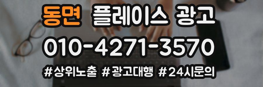 동면 플레이스 광고