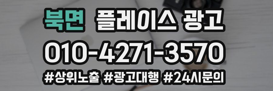 북면 플레이스 광고