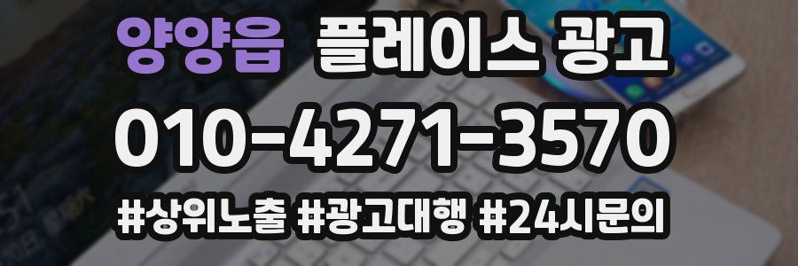 양양읍 플레이스 광고