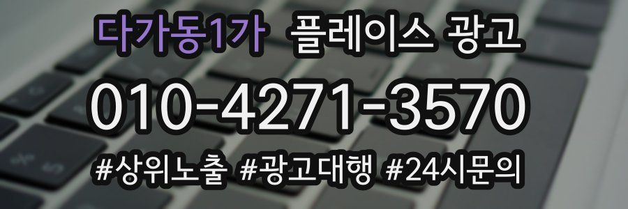 다가동1가 플레이스 광고