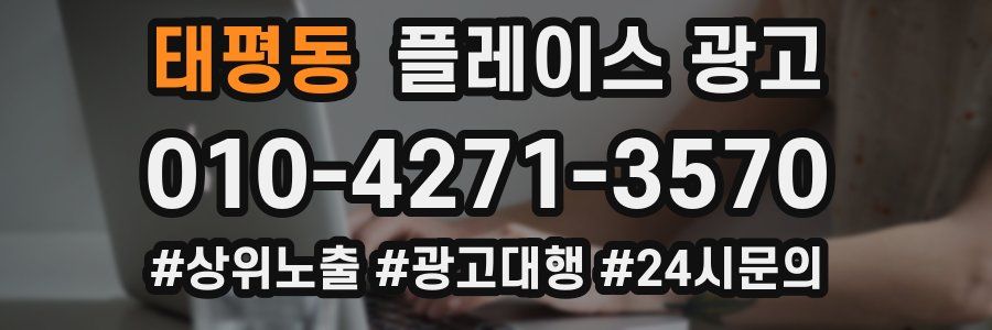 태평동 플레이스 광고