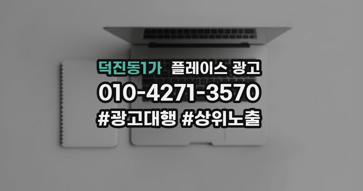 덕진동1가 플레이스 광고