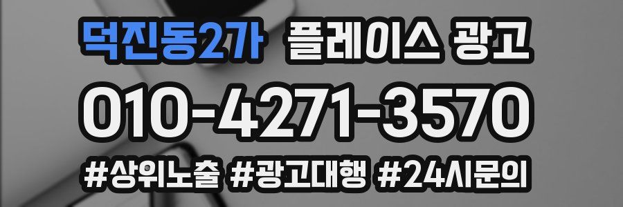 덕진동2가 플레이스 광고
