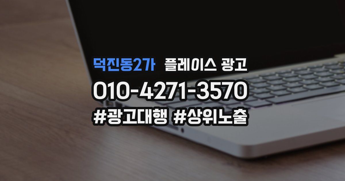 덕진동2가 플레이스 광고