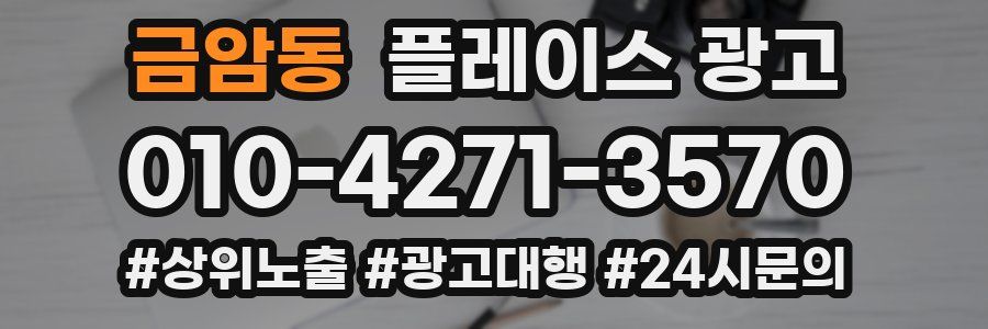 금암동 플레이스 광고