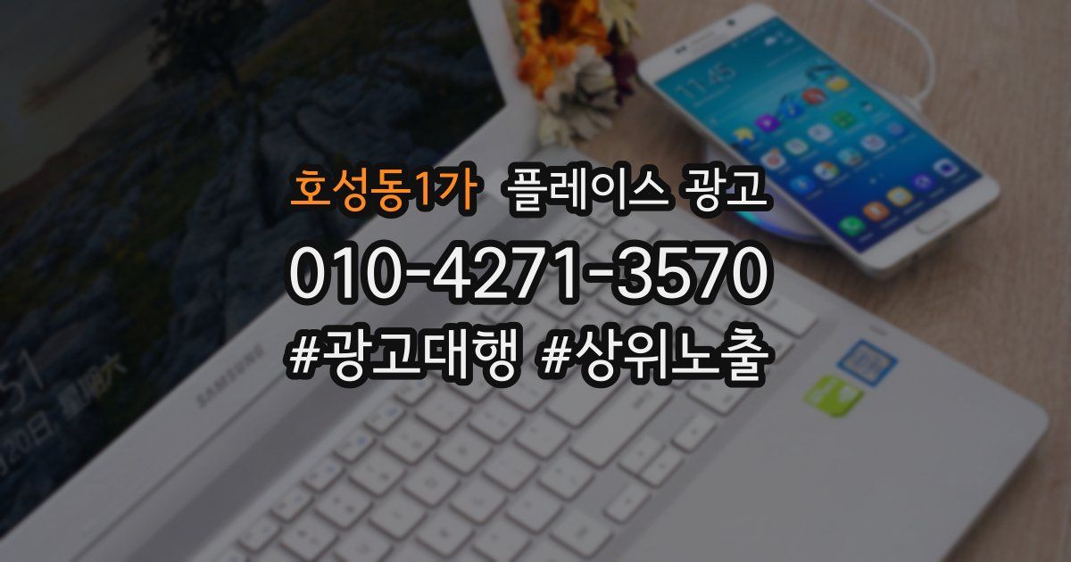 호성동1가 플레이스 광고