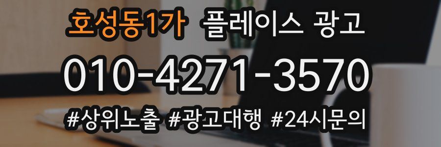 호성동1가 플레이스 광고