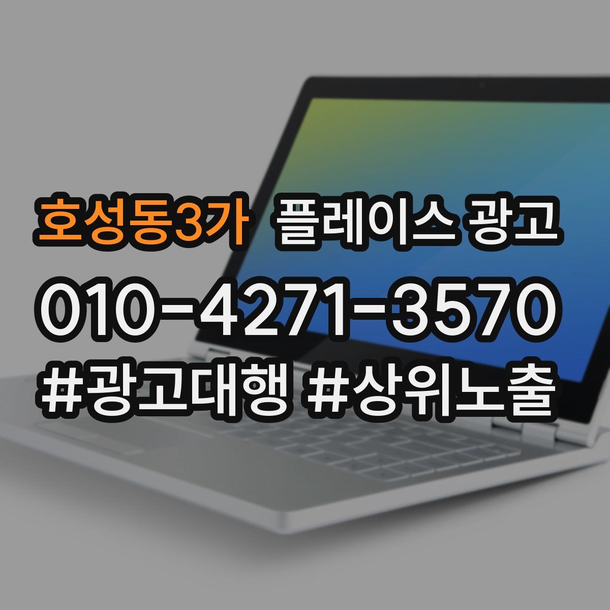 호성동3가 플레이스 광고