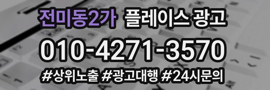 전미동2가 플레이스 광고