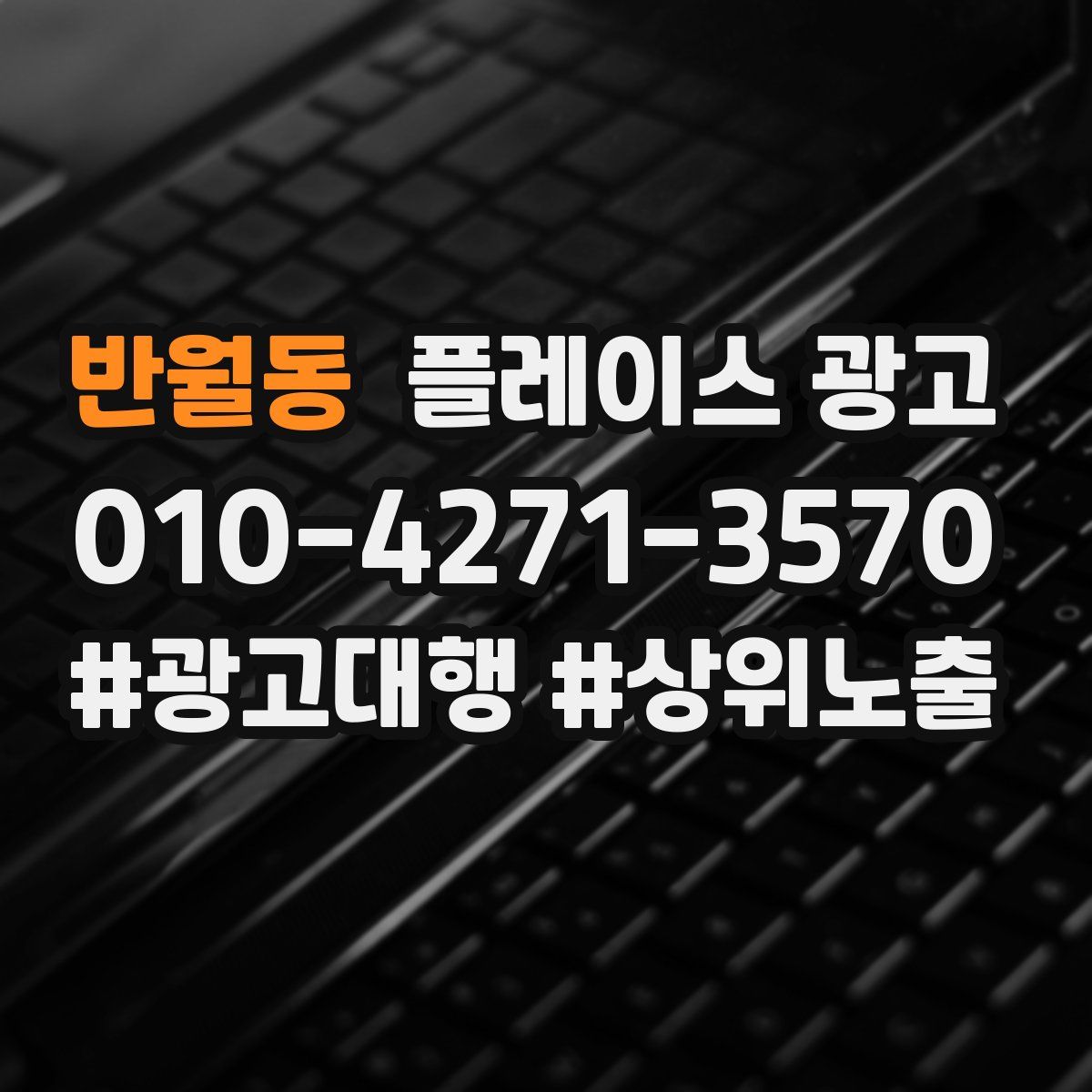 반월동 플레이스 광고