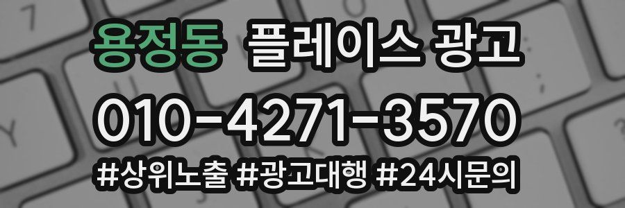 용정동 플레이스 광고
