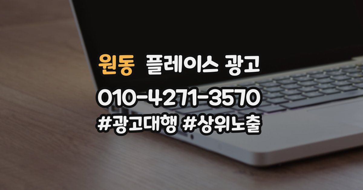 원동 플레이스 광고