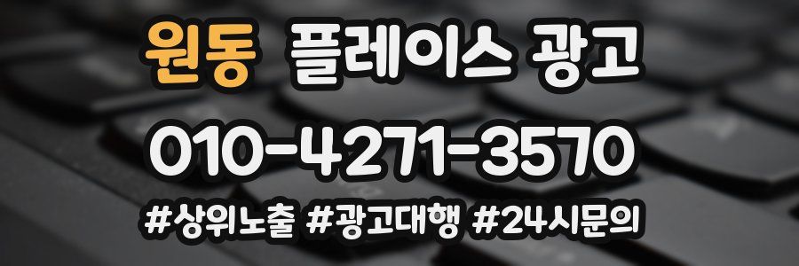 원동 플레이스 광고