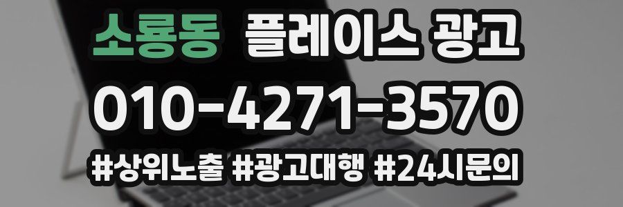 소룡동 플레이스 광고