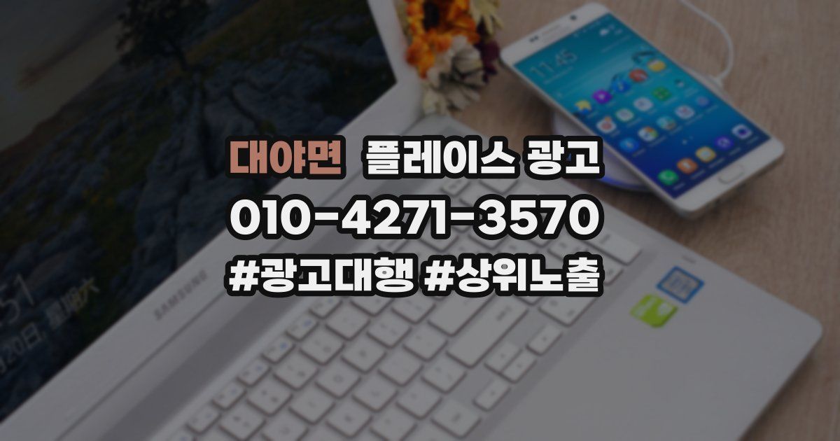 대야면 플레이스 광고
