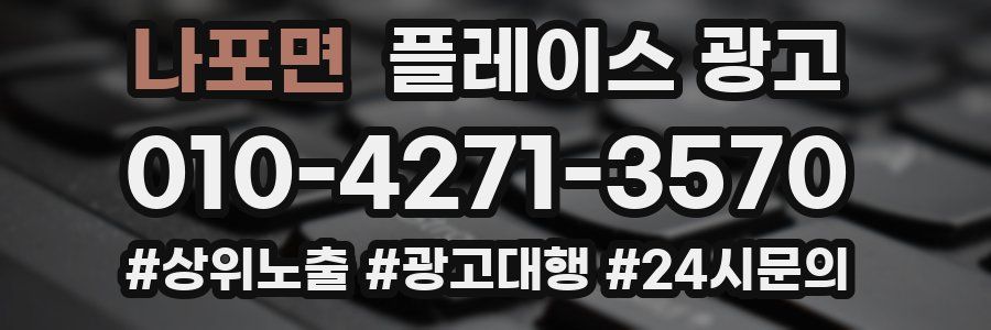 나포면 플레이스 광고