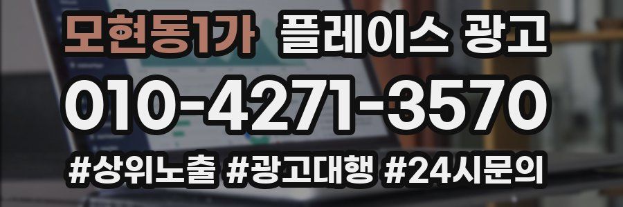 모현동1가 플레이스 광고