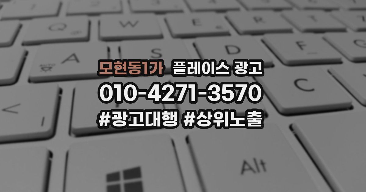 모현동1가 플레이스 광고