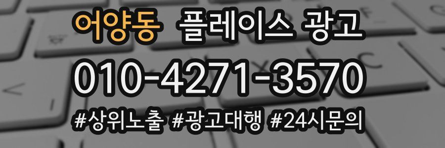 어양동 플레이스 광고