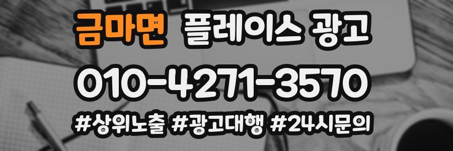금마면 플레이스 광고