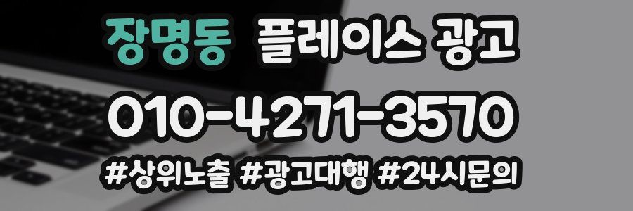 장명동 플레이스 광고