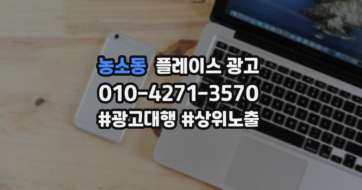 농소동 플레이스 광고