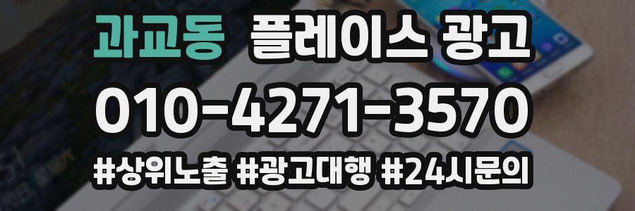 과교동 플레이스 광고