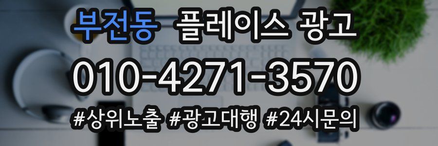 부전동 플레이스 광고