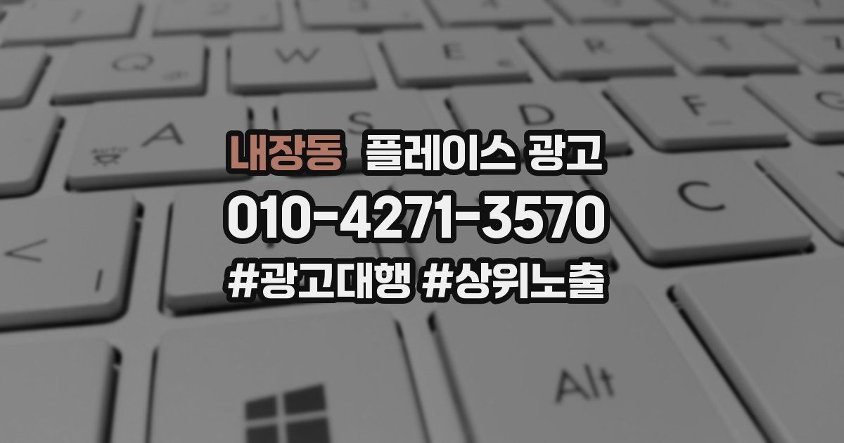 내장동 플레이스 광고