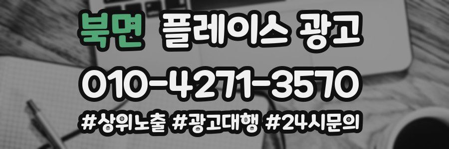 북면 플레이스 광고