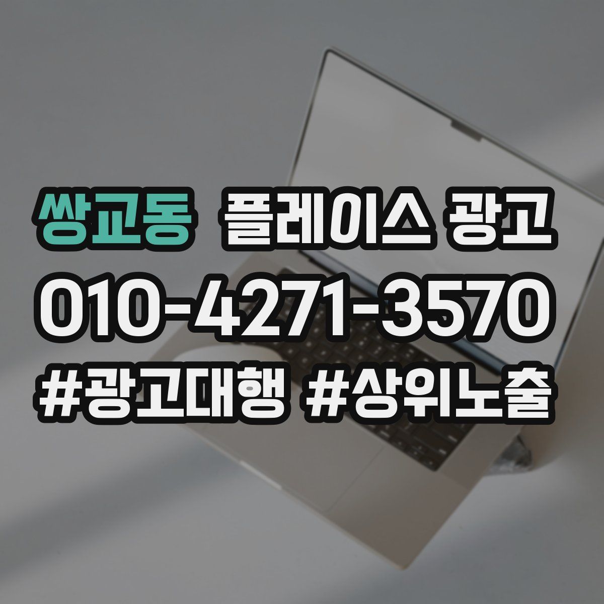 쌍교동 플레이스 광고
