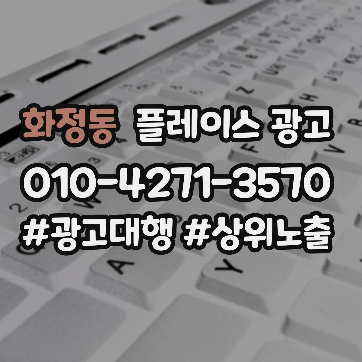 화정동 플레이스 광고