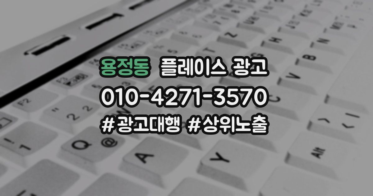 용정동 플레이스 광고