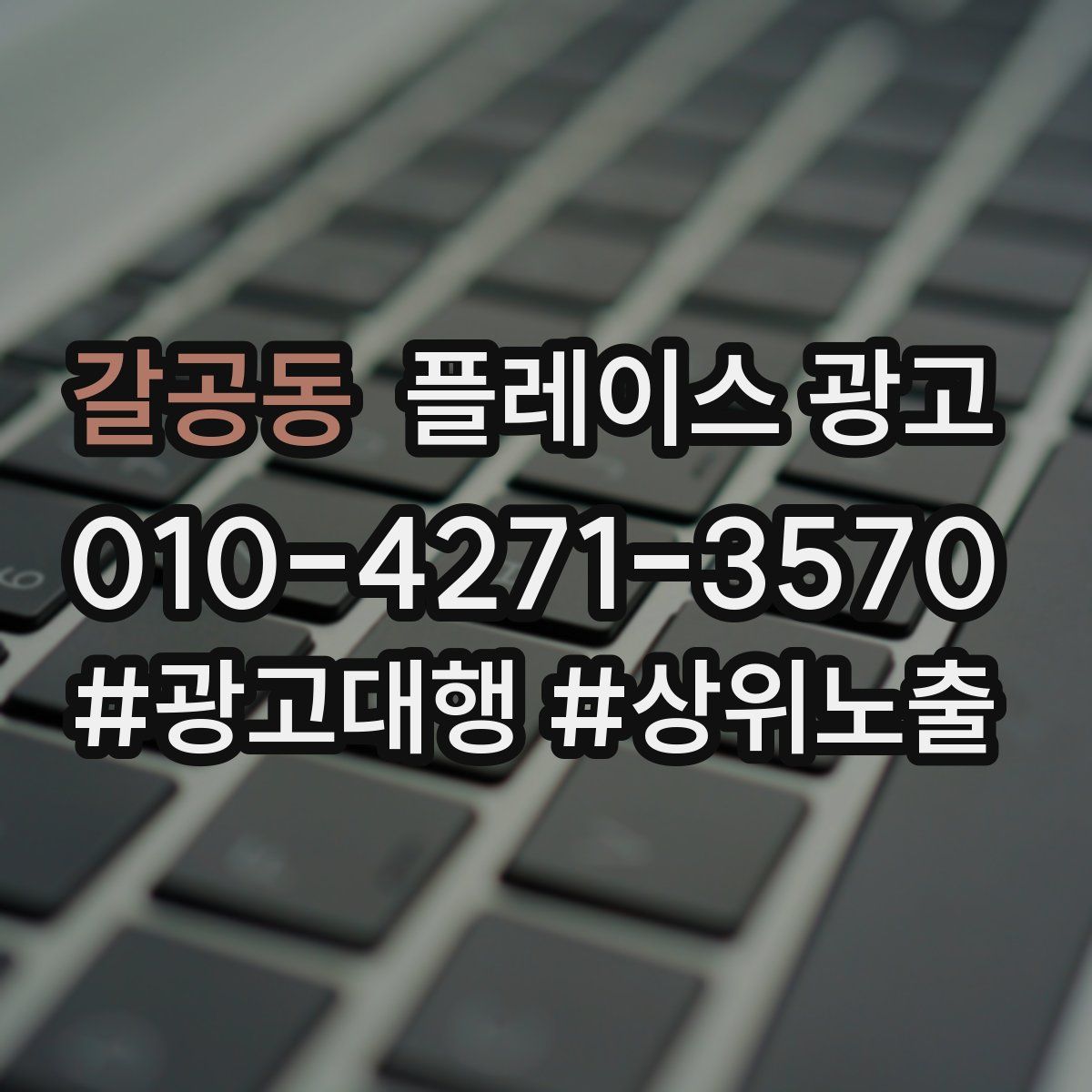 갈공동 플레이스 광고