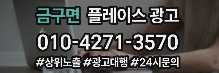 금구면 플레이스 광고
