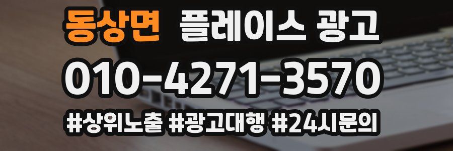 동상면 플레이스 광고
