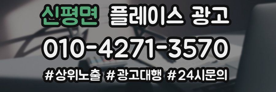 신평면 플레이스 광고