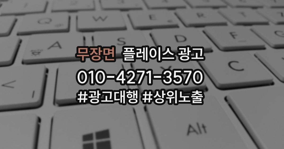 무장면 플레이스 광고