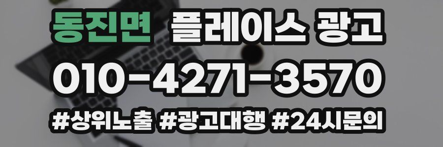 동진면 플레이스 광고