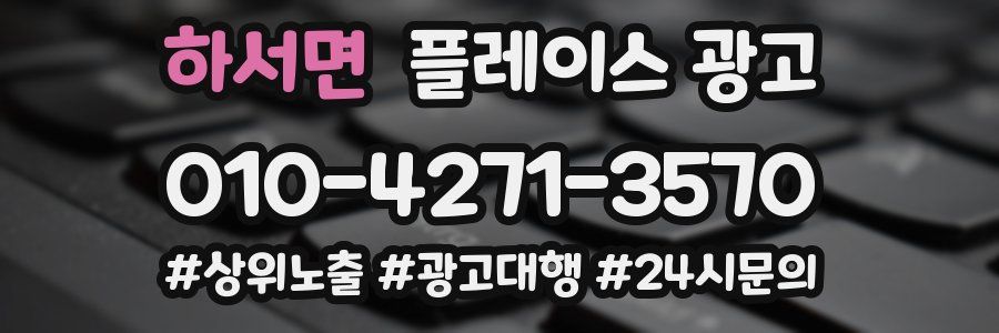 하서면 플레이스 광고